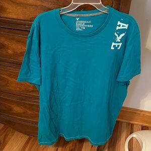 American Eagle Outfitters Blue Classic Crew Neck T-Shirt
